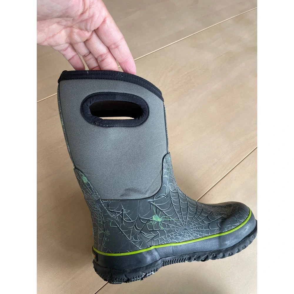 Bogs Kids Classic High Spiders II Rain Boots - Size 13